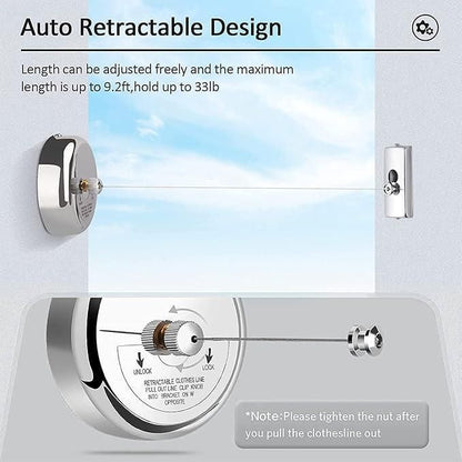 Stainless Steel Retractable Clothesline™
